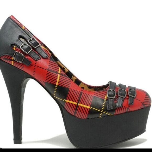 Abbey Dawn Stay in Line Platform Heels..These shoes are 🔥 📛 Dolls Kill - Picture 1 of 8